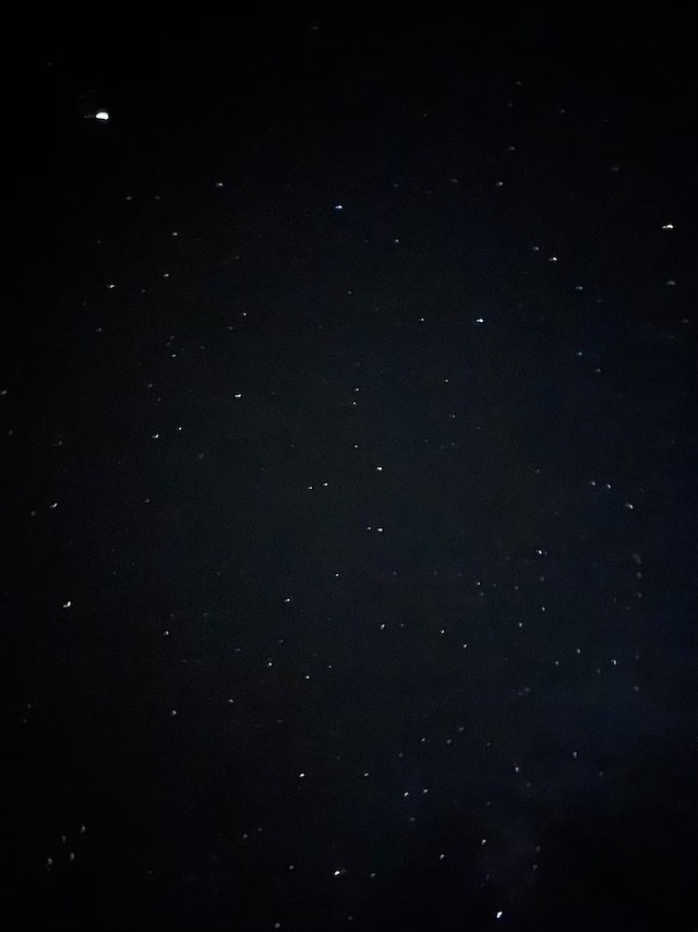 iPhoneで撮影した与那覇前浜からの星空