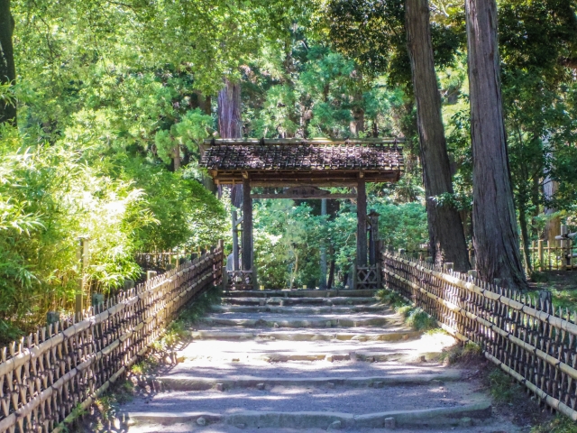 偕楽園の芝前門