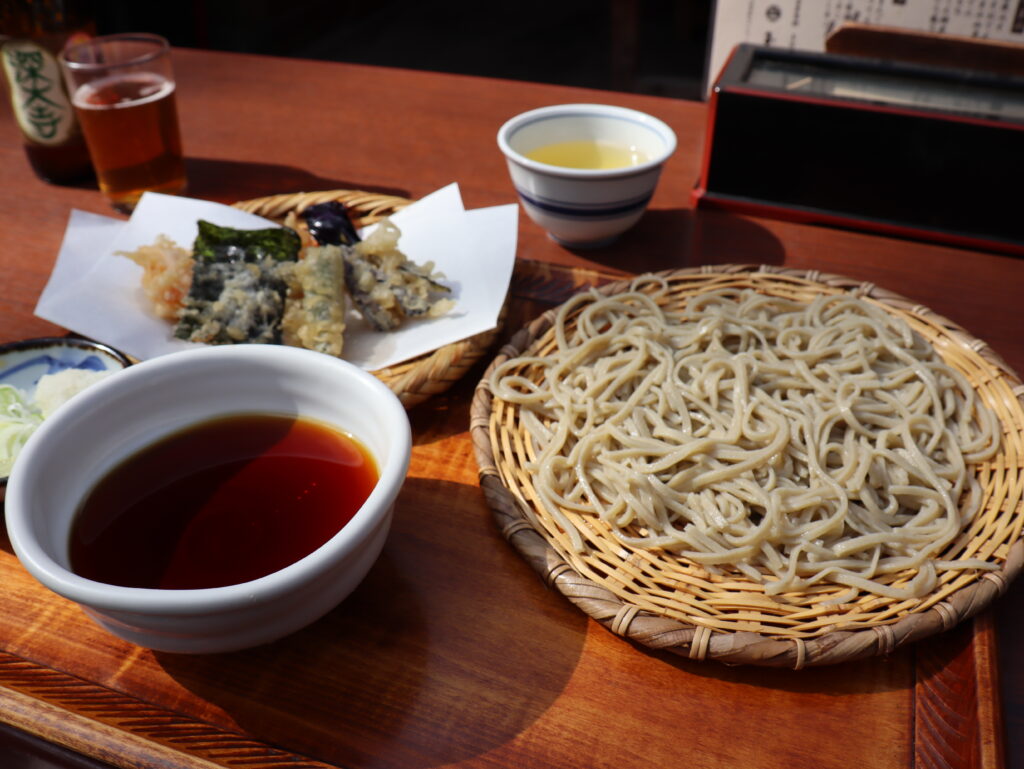 深大寺て食べた天ざるそば