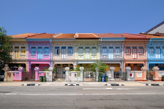 シンガポールカトン地区のかわいい家