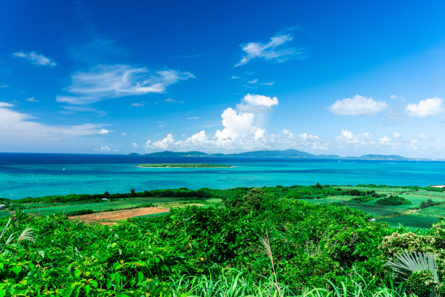 小浜島の大岳からの景色